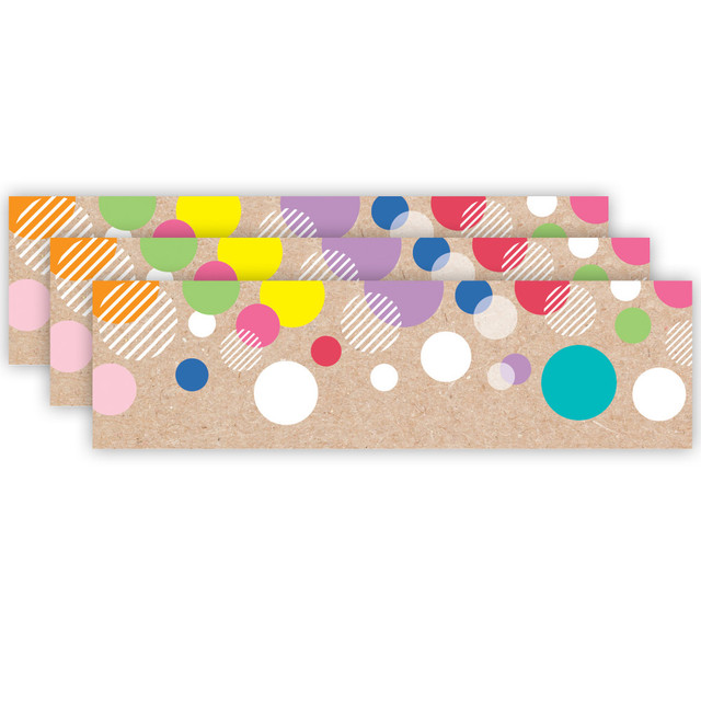 Decorate bulletin boards with the Creative Teaching Press EZ Borders. These borders are acid-free to help prevent yellowing, and they're sized for compact storage.  Acid-free design helps prevent yellowing.  Sized for compact storage.  Each pack contains 24 borders for a total of 72 borders.