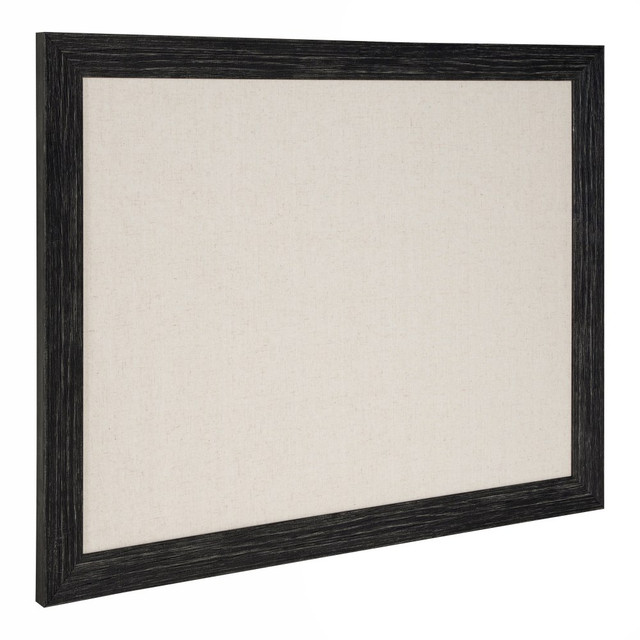 UNIEK INC. 217356 DesignOvations Beatrice Non-Magnetic Framed Linen Fabric Pinboard, 23in x 29in, Beige, Black Plastic Frame UNIEK INC. 217356 DesignOvations Beatrice Non-Magnetic Framed Linen Fabric Pinboard, 23in x 29in, Beige, Black Plastic Frame