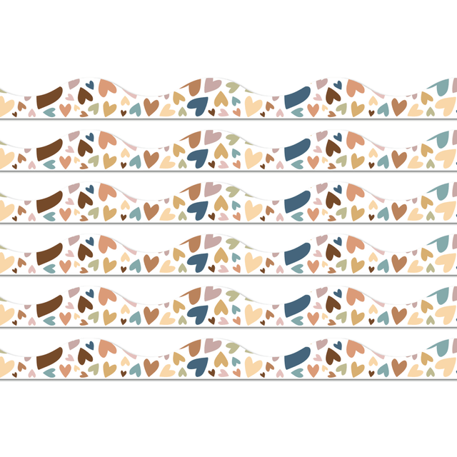 Brighten your classroom with Ashley Productions Magnetic Scallop Borders. These borders can easily stick to metal surfaces for easy hanging and moving.  Use on magnetic whiteboards, steel lockers, refrigerators and more.  Can be mixed and matched for unique designs.  Wipe clean with damp cloth.  Each pack contains 12 pieces for a total of 72 pieces.