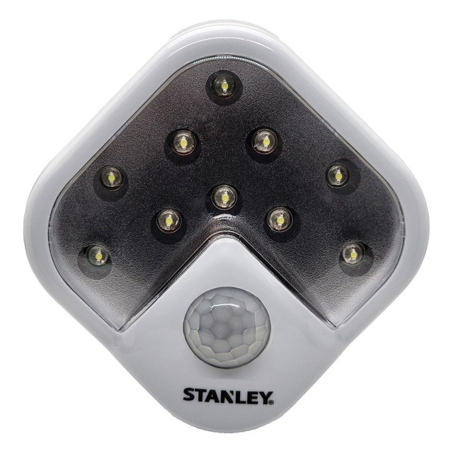 THE NCC NY, LLC 32749 Stanley 10-LED Battery-Operated Motion-Sensing Utility Light, 5inH, White THE NCC NY, LLC 32749 Stanley 10-LED Battery-Operated Motion-Sensing Utility Light, 5inH, White