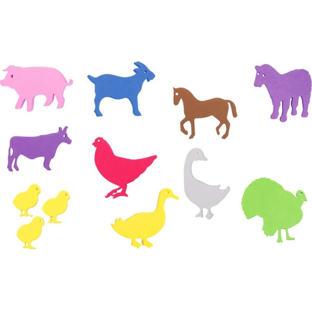 CENTER ENTERPRISES, INC. CE-6739 READY 2 LEARN Giant Stampers, Farm Animals, Set Of 10 CENTER ENTERPRISES, INC. CE-6739 READY 2 LEARN Giant Stampers, Farm Animals, Set Of 10