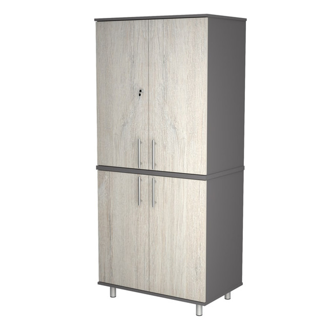 INVAL AMERICA, INC. GM-8340 Inval Kratos 4-Door 32inW Garage Storage Cabinet, Chantilly/Dark Gray INVAL AMERICA, INC. GM-8340 Inval Kratos 4-Door 32inW Garage Storage Cabinet, Chantilly/Dark Gray