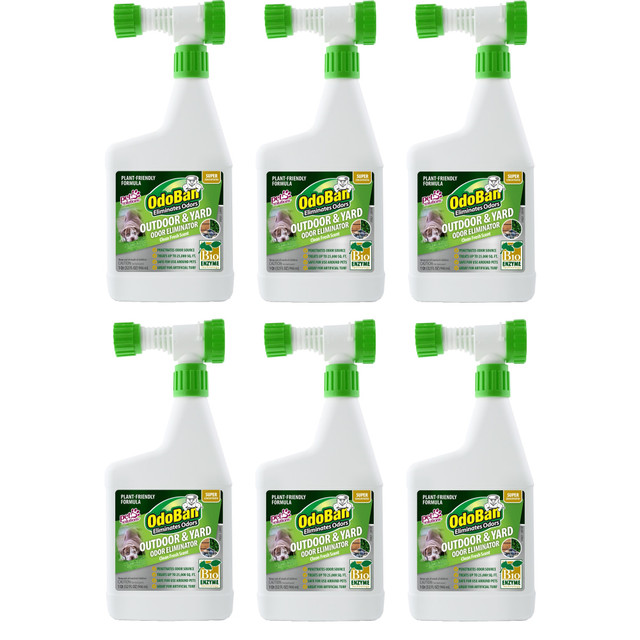 ODOBAN 927561Q6-OD Outdoor and Yard Odor Eliminator, Clean Fresh Scent, 32 Oz, Set Of 6 Bottles ODOBAN 927561Q6-OD Outdoor and Yard Odor Eliminator, Clean Fresh Scent, 32 Oz, Set Of 6 Bottles