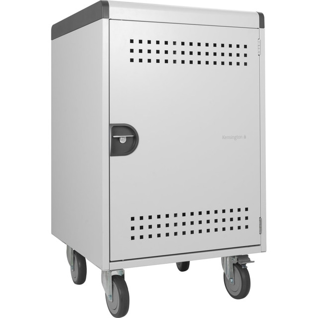ACCO BRANDS USA, LLC K62323NA Kensington AC30 30-Bay Security Charging Cabinet - Push Handle Handle - 4 Casters - 5in Caster Size - For 30 Devices