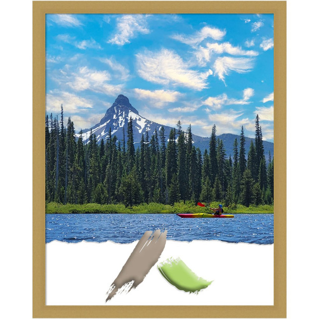 UNIEK INC. A42708298214 Amanti Art Grace Narrow Picture Frame, 24in x 30in, Opening Size 22in x 28in, Brushed Gold UNIEK INC. A42708298214 Amanti Art Grace Narrow Picture Frame, 24in x 30in, Opening Size 22in x 28in, Brushed Gold