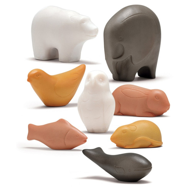 YELLOW DOOR US LLC YUS1067 Yellow Door Sensory Stones, Animals, Pack Of 8 Stones