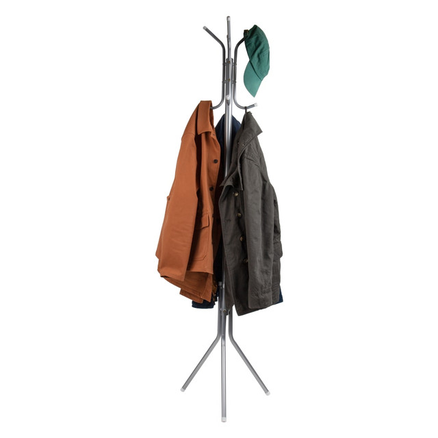 EMS MIND READER LLC CRACK11-SIL Mind Reader Freestanding Coat Stands, 69inH x 16-1/2inW x 14-3/4inL, Black, Set Of 2 Stands EMS MIND READER LLC CRACK11-SIL Mind Reader Freestanding Coat Stands, 69inH x 16-1/2inW x 14-3/4inL, Black, Set Of 2 Stands