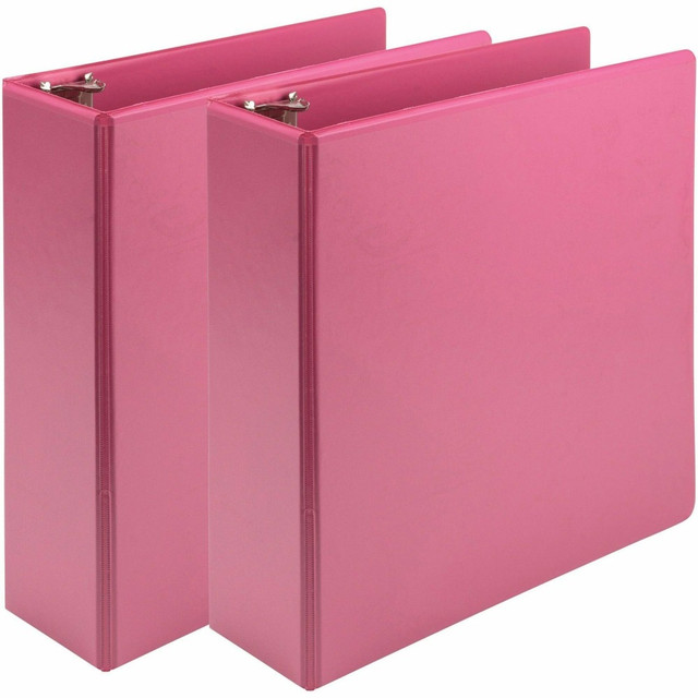 SAMSILL CORP U86876 Samsill Earths Choice Plant-based View Binders - 3in Binder Capacity - Letter - 8 1/2in x 11in Sheet Size - 3 x Round Ring Fastener(s) - 2 Pocket(s) - Chipboard, Polypropylene, Plastic - Berry Pink - Recycled SAMSILL CORP U86876 Samsill Earths Choice Plant-based View Binders - 3in Binder Capacity - Letter - 8 1/2in x 11in Sheet Size - 3 x Round Ring Fastener(s) - 2 Pocket(s) - Chipboard, Polypropylene, Plastic - Berry Pink - Recycled
