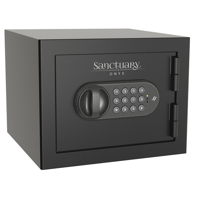 SA CONSUMER PRODUCTS, INC. SA-ONYX1 Sanctuary Onyx Fireproof Home And Office Safe With Electronic Lock, 0.5 Cu. Ft. Capacity, Matte Black SA CONSUMER PRODUCTS, INC. SA-ONYX1 Sanctuary Onyx Fireproof Home And Office Safe With Electronic Lock, 0.5 Cu. Ft. Capacity, Matte Black