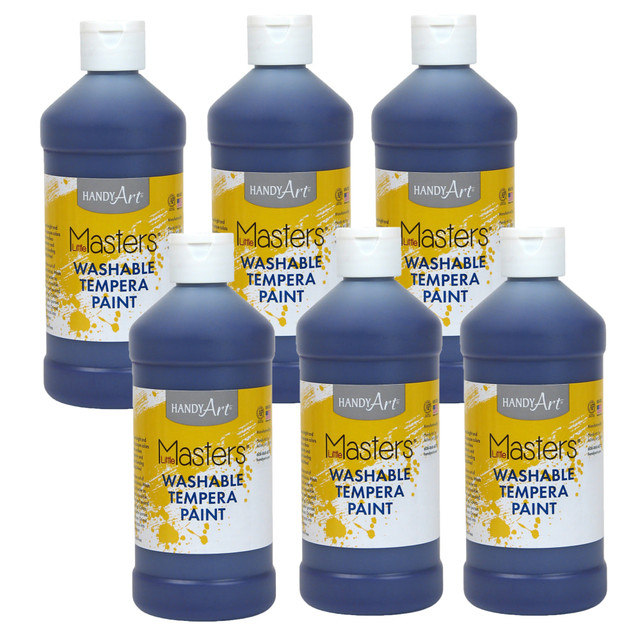 EDUCATORS RESOURCE RPC211740-6 Handy Art Little Masters Washable Paints, 16 Oz, Violet, Pack Of 6 Paints EDUCATORS RESOURCE RPC211740-6 Handy Art Little Masters Washable Paints, 16 Oz, Violet, Pack Of 6 Paints