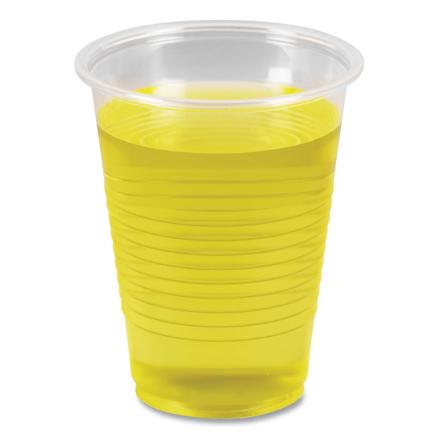 LAGASSE, INC. BWKTRANSCUP7PK Boardwalk Plastic Cold Cups, 7 Oz, Clear, Pack Of 100 Cups