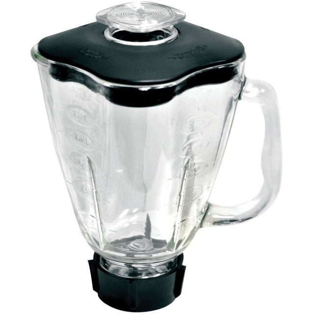 BRENTWOOD APPLIANCES, INC. P-OST723 Brentwood 60 Oz Blender Glass Jar 6-Piece Replacement Set For Oster Blender, Black, P-OST723 BRENTWOOD APPLIANCES, INC. P-OST723 Brentwood 60 Oz Blender Glass Jar 6-Piece Replacement Set For Oster Blender, Black, P-OST723