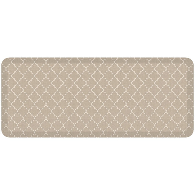 LETs GEL, INC. 106-P-2048-TRKH GelPro Designer Comfort Polyurethane Anti-Fatigue Mat For Hard Floors, 20in x 48in, Trellis Khaki LETs GEL, INC. 106-P-2048-TRKH GelPro Designer Comfort Polyurethane Anti-Fatigue Mat For Hard Floors, 20in x 48in, Trellis Khaki