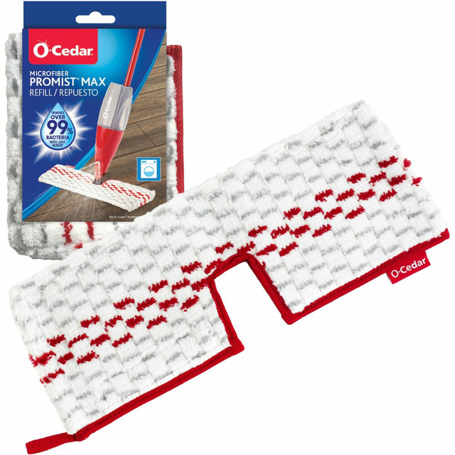FREUDENBERG HOUSEHOLD PRODUCTS LP 163113 O-Cedar ProMist MAX Microfiber Spray Mop Pad - MicroFiber - White - 1 Each