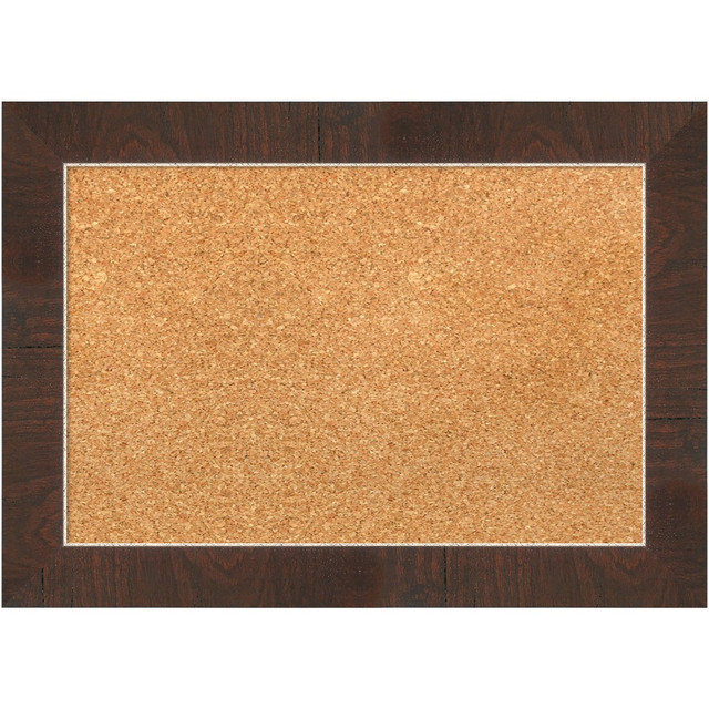 UNIEK INC. A42705383416 Amanti Art Non-Magnetic Cork Bulletin Board, 21in x 15in, Natural, Wildwood Brown Narrow Wood Frame UNIEK INC. A42705383416 Amanti Art Non-Magnetic Cork Bulletin Board, 21in x 15in, Natural, Wildwood Brown Narrow Wood Frame