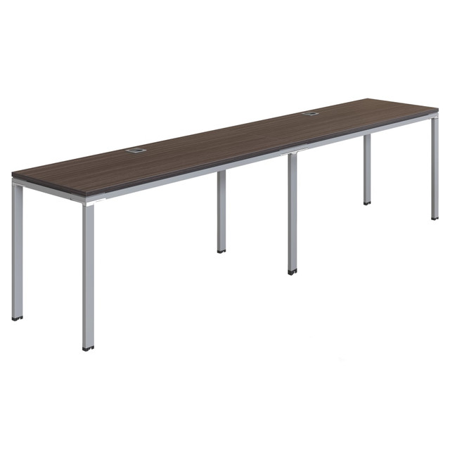 NORSTAR OFFICE PRODUCTS INC. SGSD005-202 Boss Office Products Simple System Workstation Double Desks, 132in x 30in, Driftwood NORSTAR OFFICE PRODUCTS INC. SGSD005-202 Boss Office Products Simple System Workstation Double Desks, 132in x 30in, Driftwood