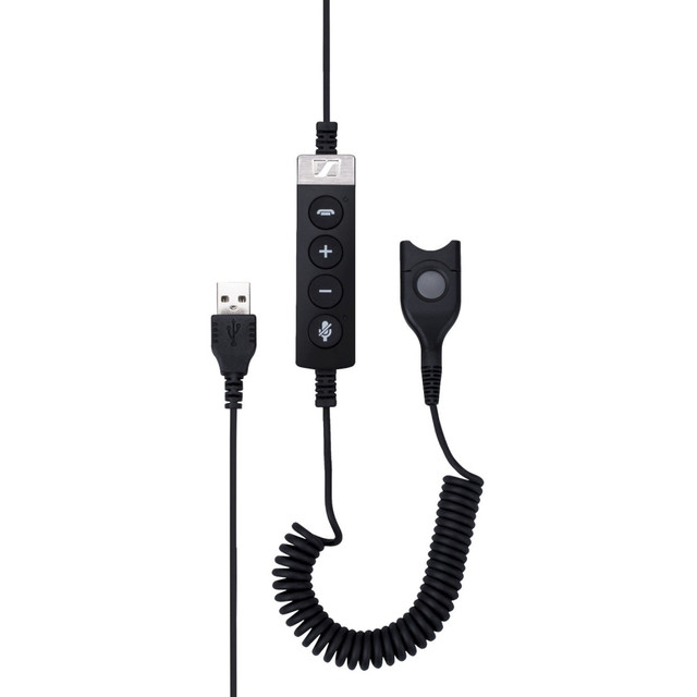 GS1 DENMARK 1000824 EPOS Adapter with Call Control, USB to ED USB-ED CC 01 MS - Easy Disconnect/USB Audio/Data Transfer Cable for Audio Device, Headset - First End: 1 x Easy Disconnect - Second End: 1 x USB Type A - Male GS1 DENMARK 1000824 EPOS Adapter with Call Control, USB to ED USB-ED CC 01 MS - Easy Disconnect/USB Audio/Data Transfer Cable for Audio Device, Headset - First End: 1 x Easy Disconnect - Second End: 1 x USB Type A - Male