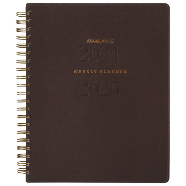 ACCO BRANDS USA, LLC YP905A0925 2024-2025 AT-A-GLANCE Signature Collection Academic Weekly/Monthly Planner, 8-1/2in x 11in, Brown, July To July, YP905A09 ACCO BRANDS USA, LLC YP905A0925 2024-2025 AT-A-GLANCE Signature Collection Academic Weekly/Monthly Planner, 8-1/2in x 11in, Brown, July To July, YP905A09