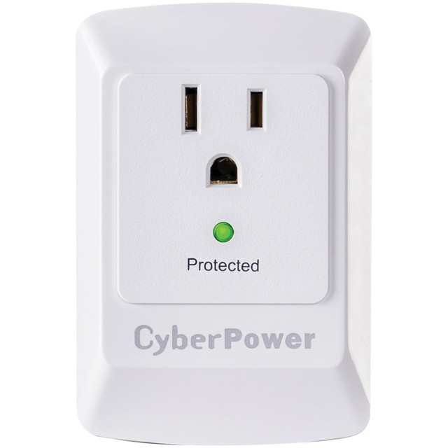 CYBERPOWERPC B100WRC1 CyberPower B100WRC1 Essential Surge-Protector Wall Tap, White