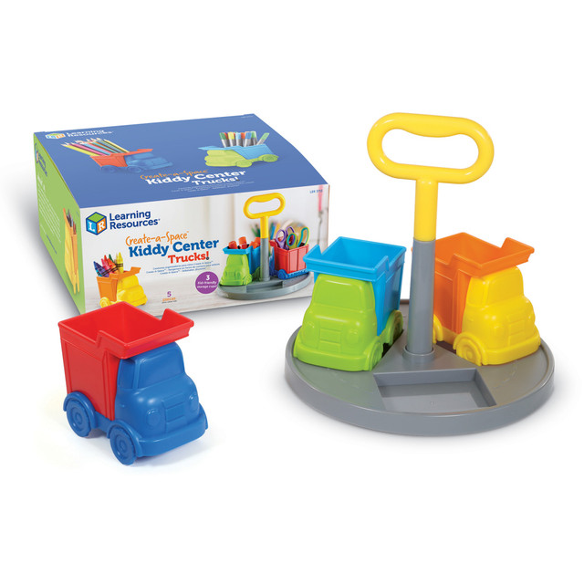 LEARNING RESOURCES, INC. LER3715 Learning Resources Create-a-Space Kiddy Caddy, 9-5/8inH x 9-5/8inW x 4-5/8inD, Trucks LEARNING RESOURCES, INC. LER3715 Learning Resources Create-a-Space Kiddy Caddy, 9-5/8inH x 9-5/8inW x 4-5/8inD, Trucks