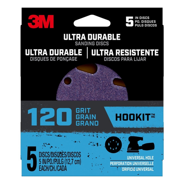 3M CO 27310 3M Clean And Sanding Discs, 120 Grit, 5in, Purple, Pack Of 5 Discs 3M CO 27310 3M Clean And Sanding Discs, 120 Grit, 5in, Purple, Pack Of 5 Discs