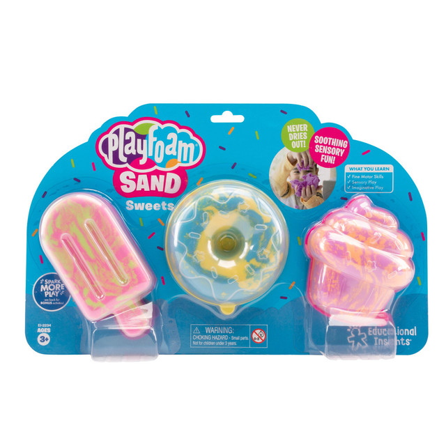 EDUCATIONAL INSIGHTS EI-2234 Playfoam Sand Sweets, Multicolor EDUCATIONAL INSIGHTS EI-2234 Playfoam Sand Sweets, Multicolor