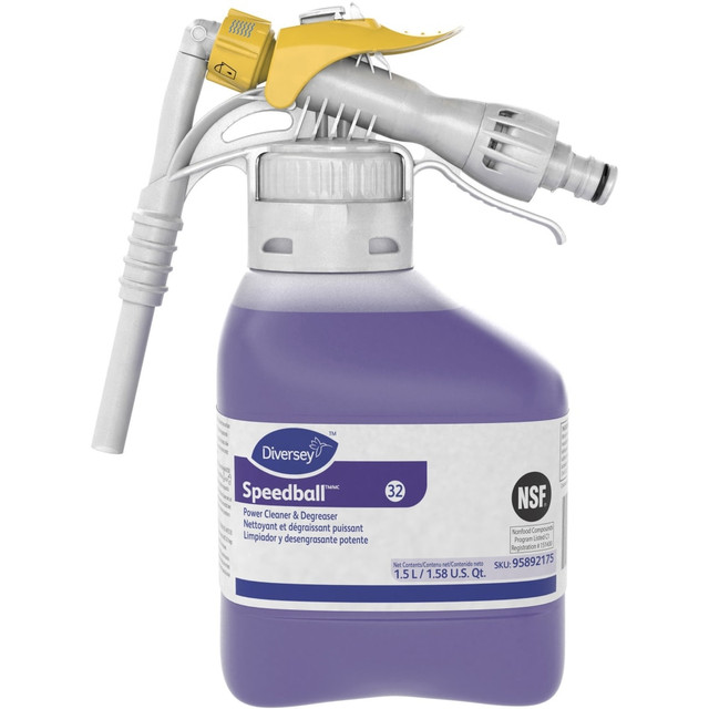 DIVERSEY 95892175  Power Cleaner & Degreaser - 50.7 fl oz (1.6 quart) - Citrus Scent - Easy to Use, Rinse-free, Butyl-free, Heavy Duty, Low Odor - Purple - 2 / Carton