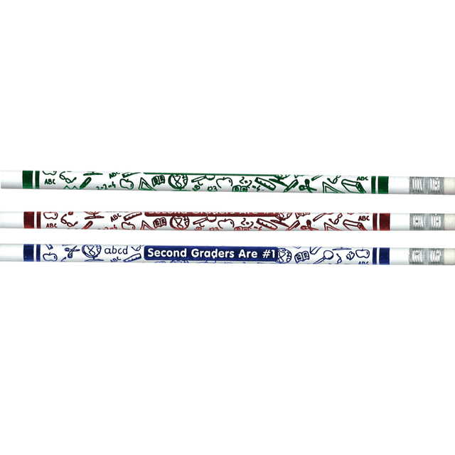 ROSE MOON, INC. JRM7862G J.R. Moon Pencil Co. Pencils, HB #2/Medium, Second Graders Are #1, Multicolor, Pack Of 144 Pencils ROSE MOON, INC. JRM7862G J.R. Moon Pencil Co. Pencils, HB #2/Medium, Second Graders Are #1, Multicolor, Pack Of 144 Pencils