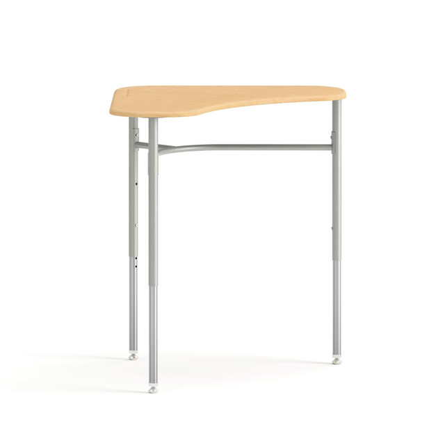Update your classroom with these HON SmartLink Adjustable Student Desks. The hard plastic tops are durable enough to withstand year after year in a school setting, and feature integrated pencil grooves. Nylon swivel glides allow anyone to easily move or reposition the desk on any surface.  Durable 3/4in hard plastic top.  Sturdy steel frame.  Legs are adjustable from 23inH to 33inH.  Constructed with rounded edges for safety.  Nylon swivel glides provide mobility without scratching floors.  Some assembly required.  Tested to meet ANSI/BIFMA Performance Standards - Manufacturer testing has been conducted on this product to meet specific performance requirements and safety standards set forth by the American National Standards Institute (ANSI) and the Business and Institutional Furniture Manufacturers.