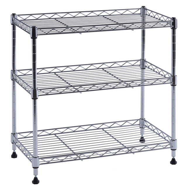 EDSAL SANDUSKY CORP WS181018-C Edsal Muscle Rack Adjustable Wire Shelving, 3-Tier, 18inH x 18inW x 10inD, Chrome EDSAL SANDUSKY CORP WS181018-C Edsal Muscle Rack Adjustable Wire Shelving, 3-Tier, 18inH x 18inW x 10inD, Chrome