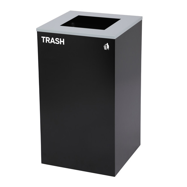 ADIR CORP. ALP4450KITBLK-S-TR Alpine Industries Stainless Steel Open Top Trash Can With Square Lid, 29 Gal, 30inH x 16-15/16inW x 16-15/16inD, Black ADIR CORP. ALP4450KITBLK-S-TR Alpine Industries Stainless Steel Open Top Trash Can With Square Lid, 29 Gal, 30inH x 16-15/16inW x 16-15/16inD, Black