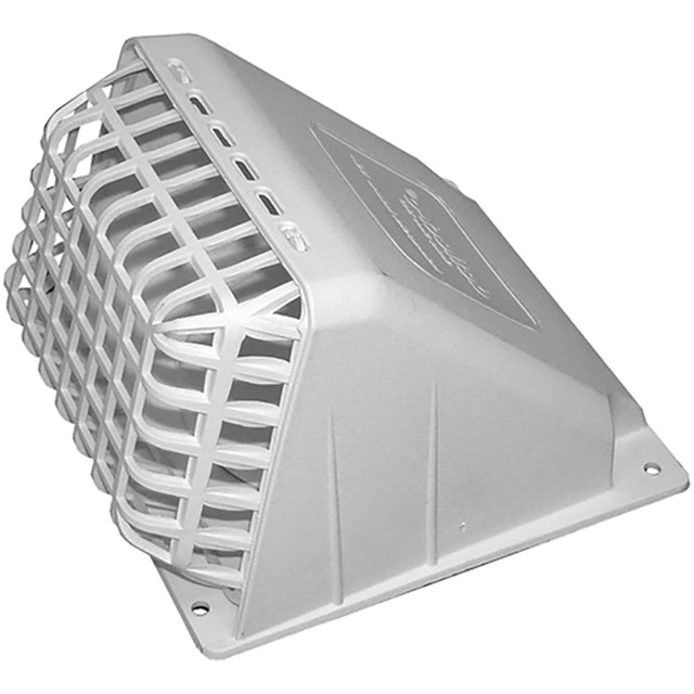DEFLECT-O CORPORATION HR4W Deflecto Replacement Wide-Mouth Vent Hood With Detachable Bird Guard, White, VENHR4W DEFLECT-O CORPORATION HR4W Deflecto Replacement Wide-Mouth Vent Hood With Detachable Bird Guard, White, VENHR4W