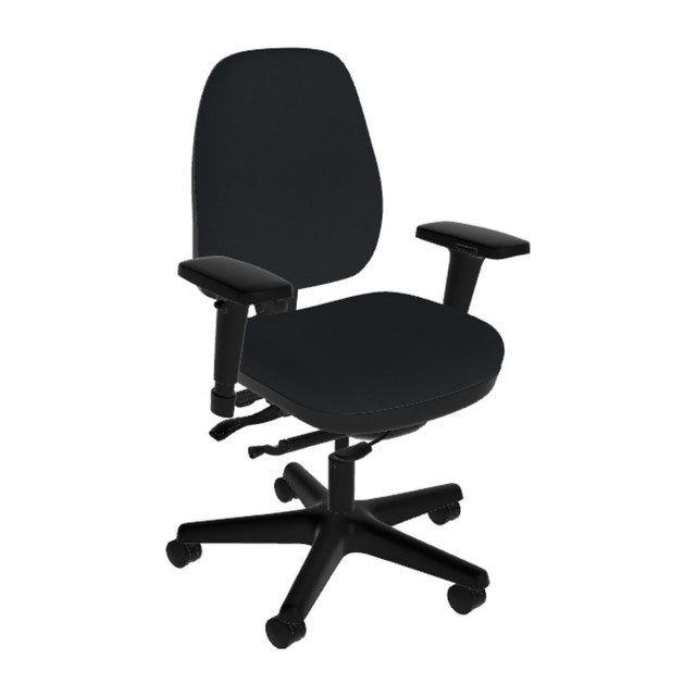 ANTHRO INTERNATIONAL, INC. DBA SITMATIC BET22SEHL7L/21201 Sitmatic Beta2 Small Scale Ergonomic Fabric Mid-Back Task Chair, Black ANTHRO INTERNATIONAL, INC. DBA SITMATIC BET22SEHL7L/21201 Sitmatic Beta2 Small Scale Ergonomic Fabric Mid-Back Task Chair, Black