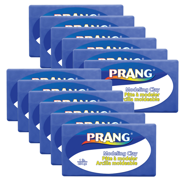 EDUCATORS RESOURCE DIX00785-12 Prang Modeling Clay Packs, 1 Lb, Blue, Set Of 12 Packs EDUCATORS RESOURCE DIX00785-12 Prang Modeling Clay Packs, 1 Lb, Blue, Set Of 12 Packs