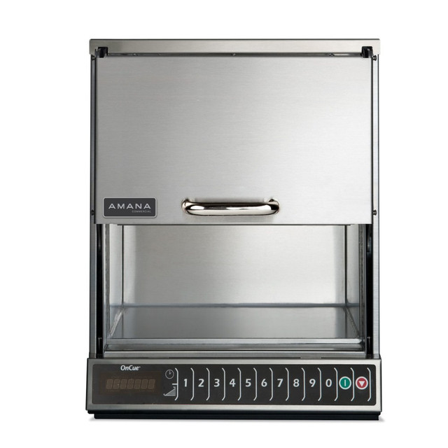 CHICA BELLA, INC. AOC24 Amana OnCue Series Commercial Microwave, 0.3 Cu. Ft., Silver