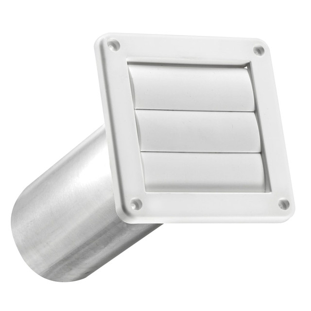 LAMBRO INDUSTRIES INC. 267W Lambro 4in Plastic Louvered Vent For 4in Exhaust Applications, White, LAO267W LAMBRO INDUSTRIES INC. 267W Lambro 4in Plastic Louvered Vent For 4in Exhaust Applications, White, LAO267W