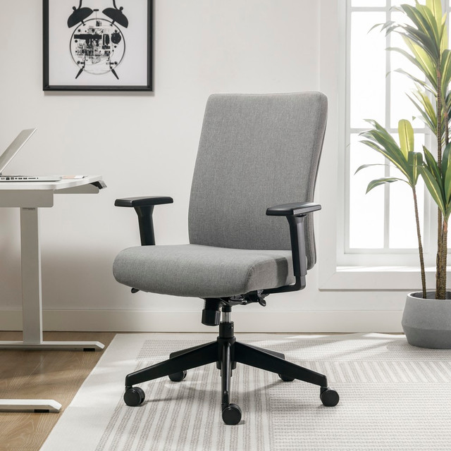 TRUE INNOVATIONS 52309-GRY Serta Commercial Eco-2000 Ergonomic Fabric Mid-Back Task Chair, Gray TRUE INNOVATIONS 52309-GRY Serta Commercial Eco-2000 Ergonomic Fabric Mid-Back Task Chair, Gray