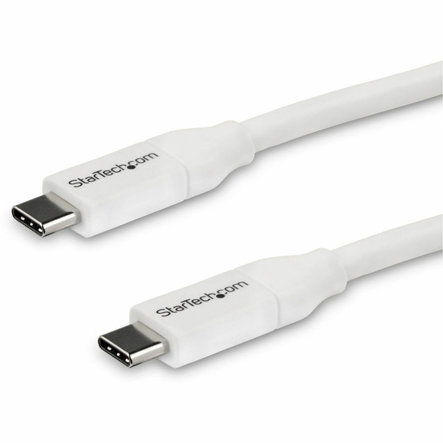 STARTECH.COM USB2C5C4MW  4m 13 ft USB C to USB C Cable w/ 5A PD - M/M - White - USB 2.0 - USB-IF Certified - USB Type C Cable - USB C Charging Cable - USB C PD Cable - Power USB Type-C devices - 4m USB C to USB C Cable - 4 m USB Type C Cable