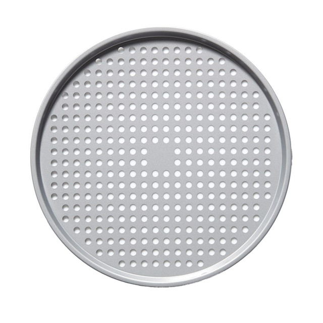 STARFRIT USA INC 034807-008-0000 THE ROCK WAVE By Starfrit Carbon Steel Nonstick Round Perforated Pizza Pan, 14-1/2in, Silver STARFRIT USA INC 034807-008-0000 THE ROCK WAVE By Starfrit Carbon Steel Nonstick Round Perforated Pizza Pan, 14-1/2in, Silver