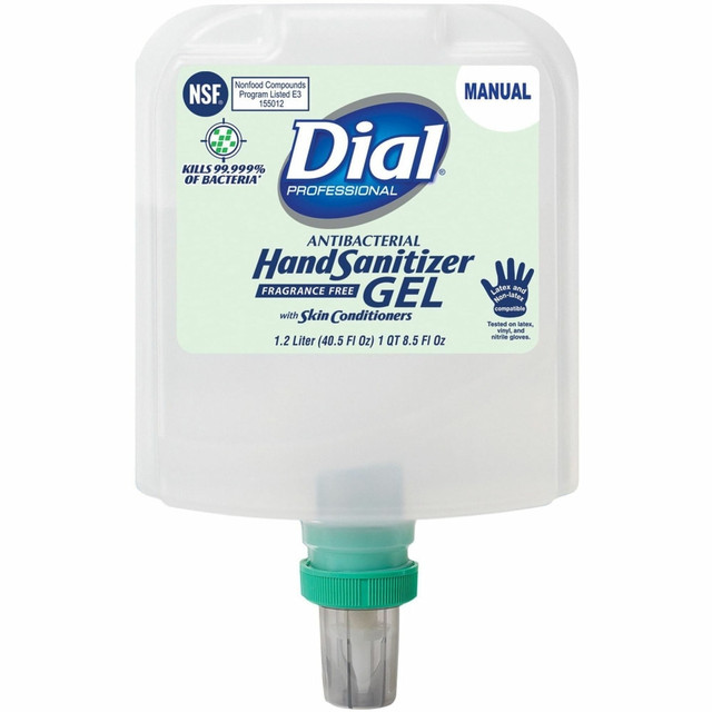 THE DIAL CORPORATION 19711 Henkel Hand Sanitizer Gel Refill - 40.6 fl oz (1200 mL) - Bacteria Remover - Hand - Clear - Fragrance-free, Dye-free - 1 Each THE DIAL CORPORATION 19711 Henkel Hand Sanitizer Gel Refill - 40.6 fl oz (1200 mL) - Bacteria Remover - Hand - Clear - Fragrance-free, Dye-free - 1 Each