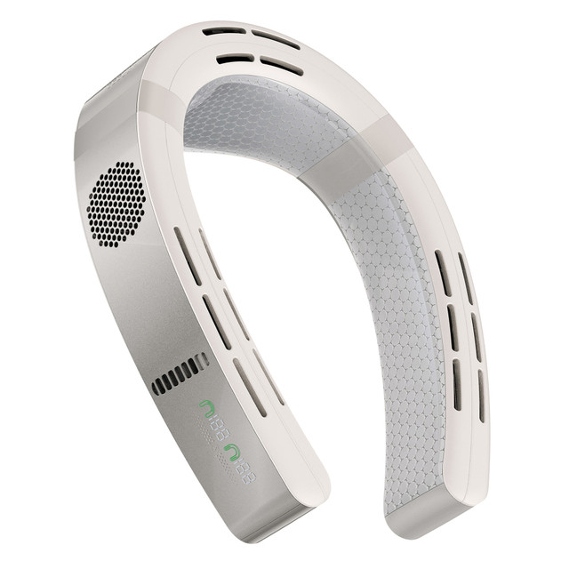 TORRAS 00FX1291 COOLiFY Cyber Smart Portable Neck Fan, 3-1/4inH x 6-3/16inW x 9-5/8inD, White TORRAS 00FX1291 COOLiFY Cyber Smart Portable Neck Fan, 3-1/4inH x 6-3/16inW x 9-5/8inD, White