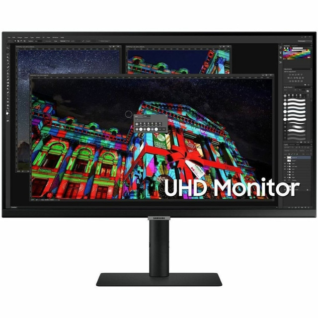 SAMSUNG S27A804UJN  S27A804UJN - LED monitor - 27in - 3840 x 2160 4K @ 60 Hz - IPS - 300 cd/m2 - 1000:1 - HDR10 - 5 ms - HDMI, DisplayPort, USB-C - black