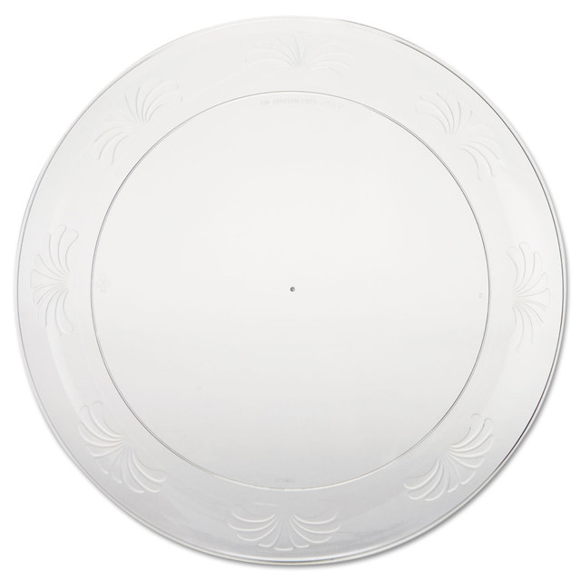 WADDINGTON NORTH AMERICA INC. WNA DWP9180 WNA Designerware Plastic Plates, 9in, Clear, 10 Plates Per Pack, Carton Of 18 Packs