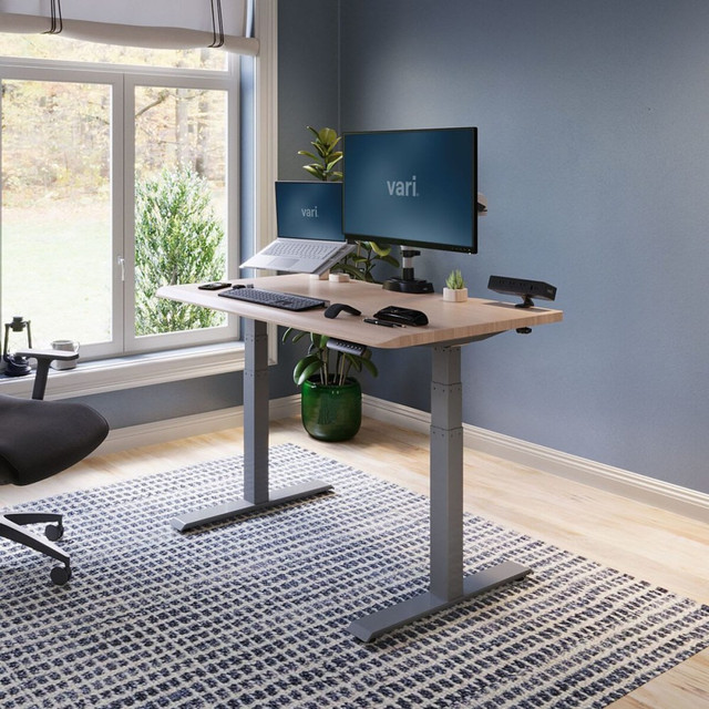 VARIDESK LLC 402258 VARI Electric Standing Desk With ComfortEdge, 48inW, Lightwood VARIDESK LLC 402258 VARI Electric Standing Desk With ComfortEdge, 48inW, Lightwood