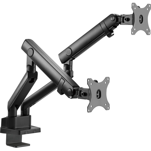 SIIG, INC. CE-MT2U12-S1 SIIG Aluminum Mechanical Spring Dual Monitor Mount - 17in to 32 - Supports Landscape or Portrait Orientation - VESA 75x75 & 100x100 - Supports Up to 17.6lb Load Capacity