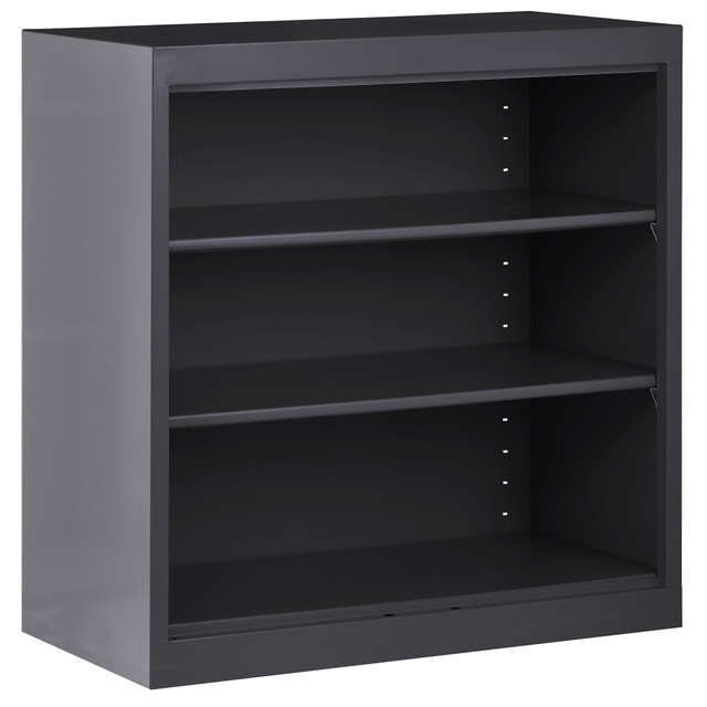 EDSAL SANDUSKY CORP BA20361836-09 Sandusky 3-Shelf Welded Steel Bookcase, 36inH x 36inW x 18inD, Black