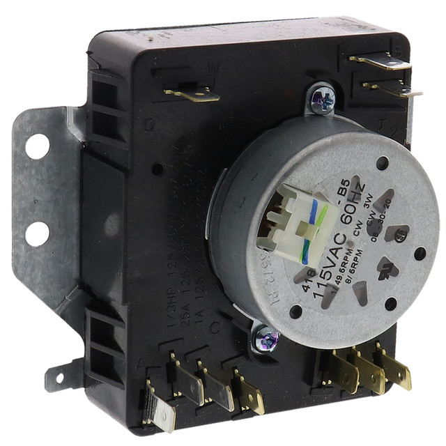 EXACT REPLACEMENT PARTS W10185981 ERP Replacement Dryer Timer For Whirlpool Dryers, Black, ERW10185981
