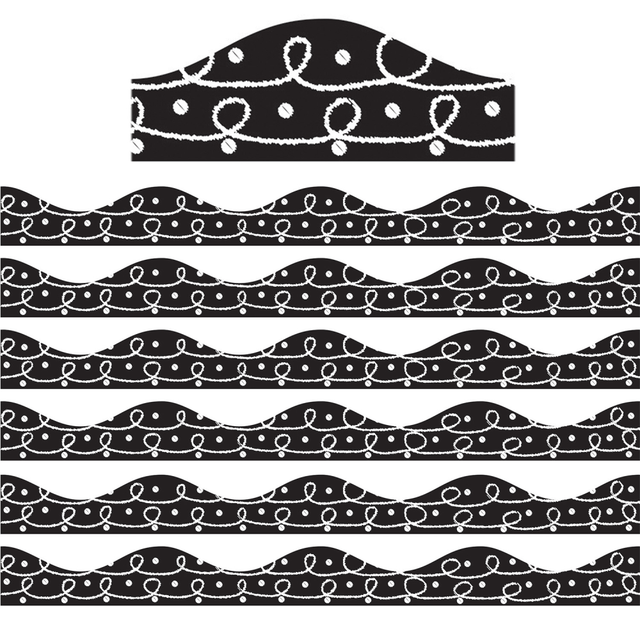 EDUCATORS RESOURCE ASH10249-6 Ashley Productions Magnetic Borders, Scribble Chalk Loops, 12 Borders Per Pack, Set Of 6 Packs EDUCATORS RESOURCE ASH10249-6 Ashley Productions Magnetic Borders, Scribble Chalk Loops, 12 Borders Per Pack, Set Of 6 Packs