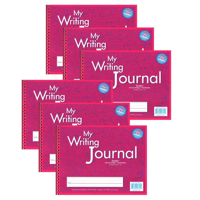 EDUCATORS RESOURCE ELP0601-6 Pacon Zaner-Bloser My Writing Journals, 8in x 10-1/2in, Pink, Grade 1, Pack Of 6 Journals EDUCATORS RESOURCE ELP0601-6 Pacon Zaner-Bloser My Writing Journals, 8in x 10-1/2in, Pink, Grade 1, Pack Of 6 Journals