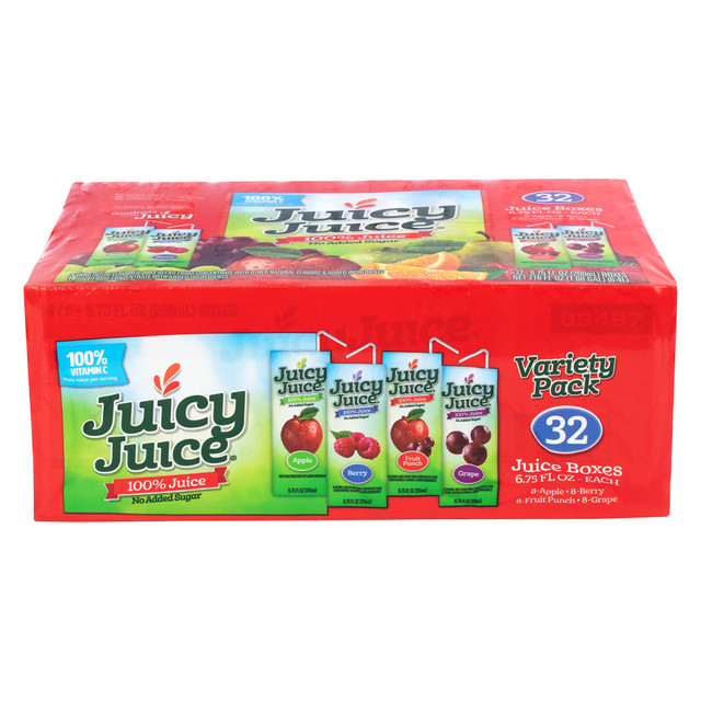 HARVEST HILL BEVERAGE COMPANY 889497486753 Juicy Juice Juice Variety Pack, 6.75 Oz, Pack Of 32 Juices